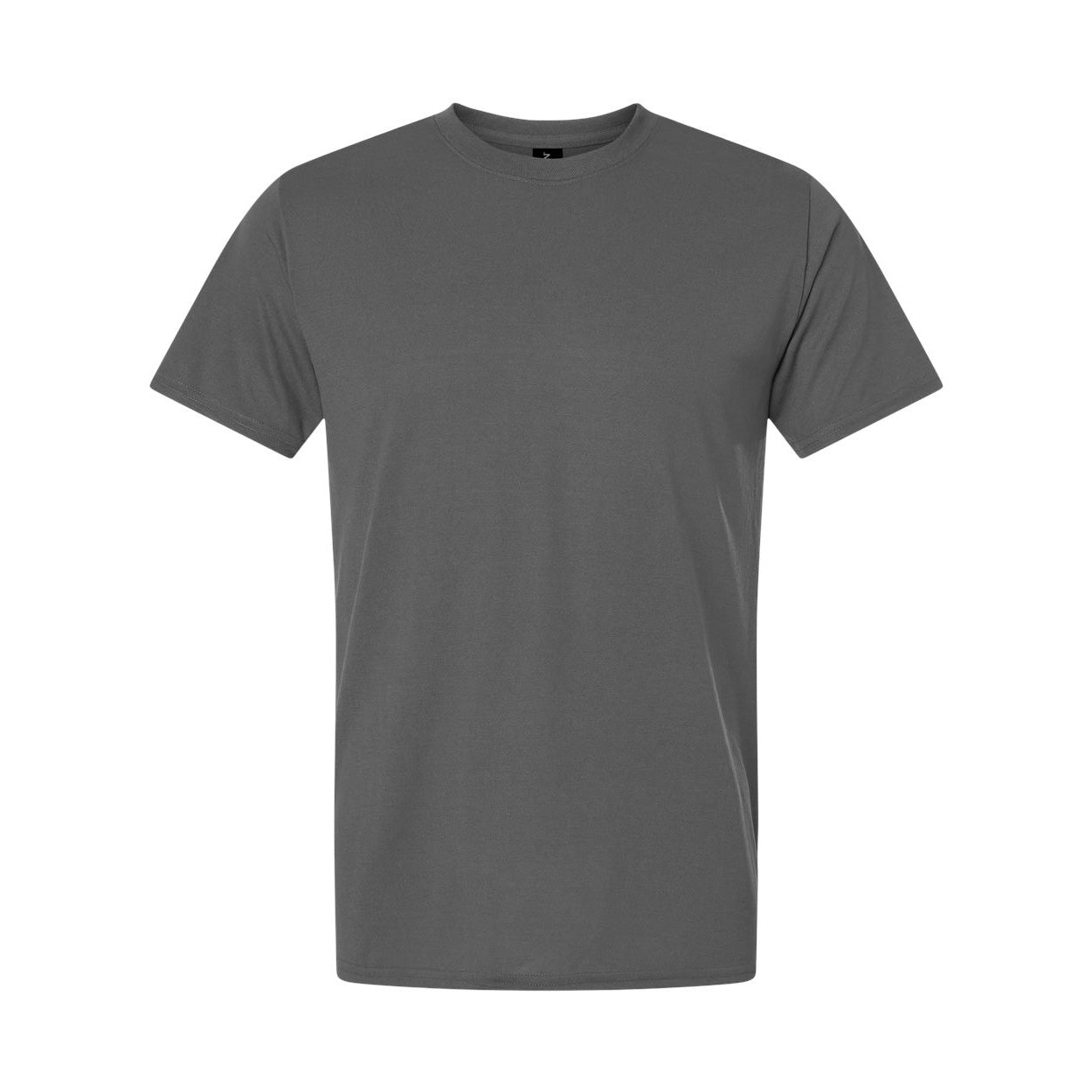 Charcoal t-shirt on a white background