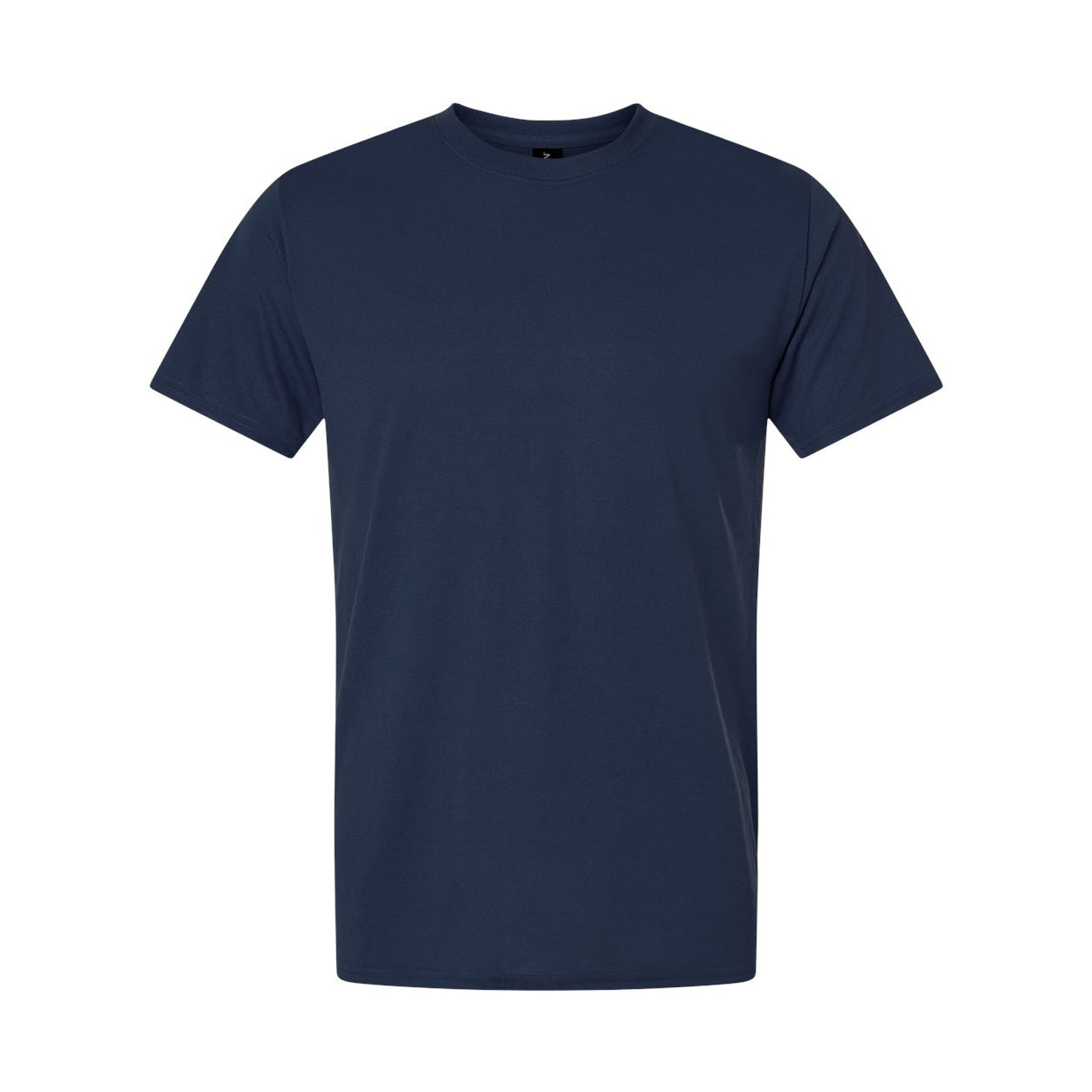 Navy t-shirt on a white background