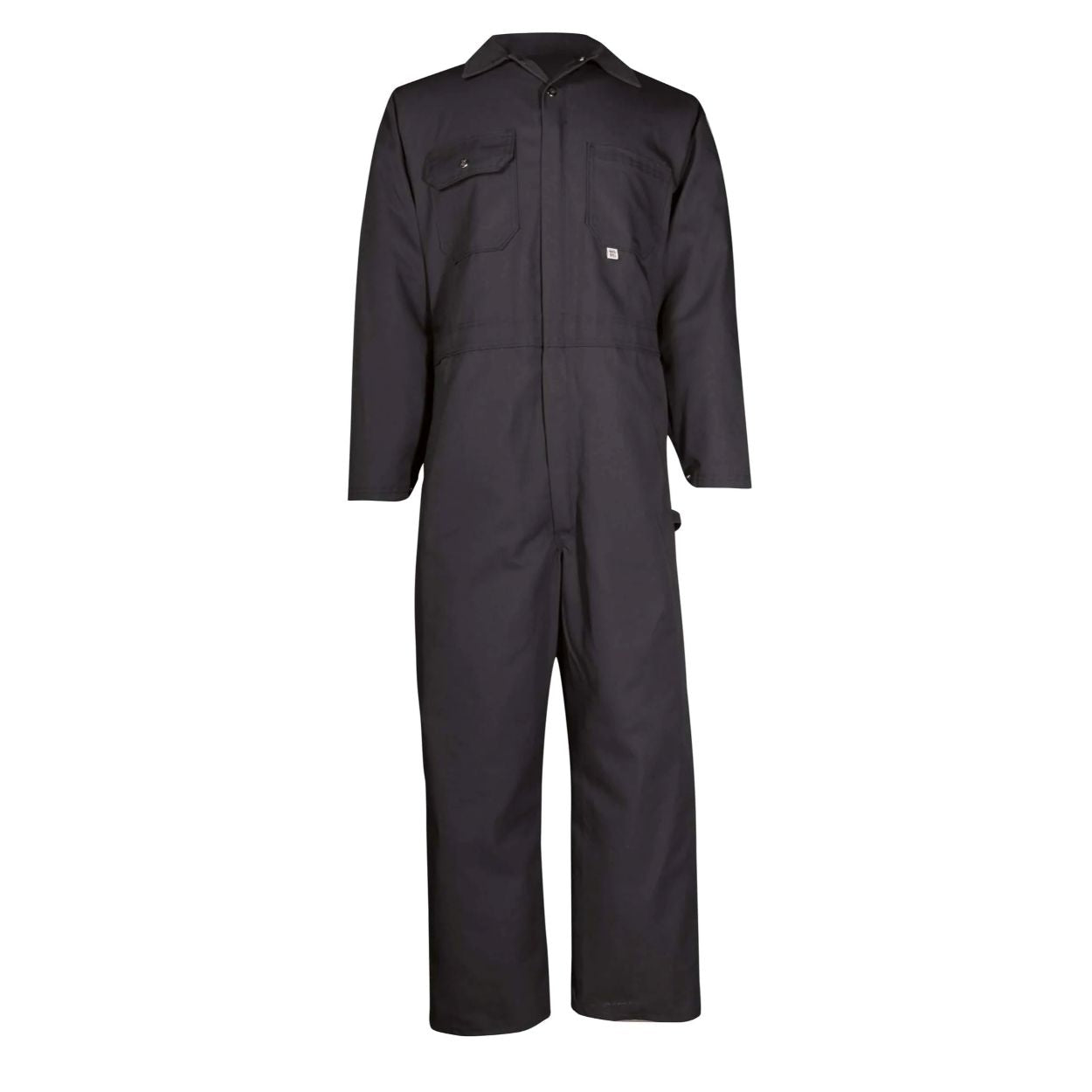 Black coveralls on a white background