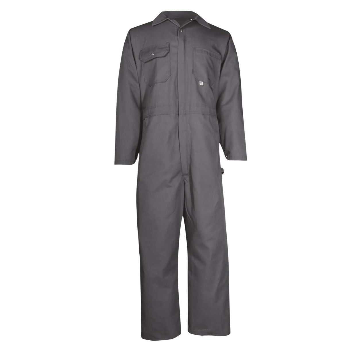 Charcoal coveralls on a white background