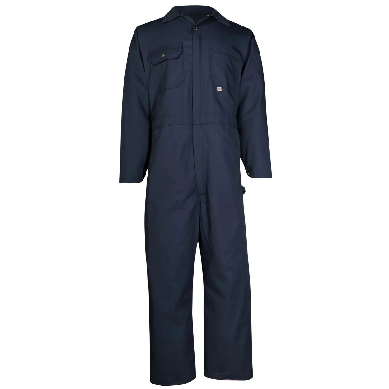 Navy coveralls on a white background