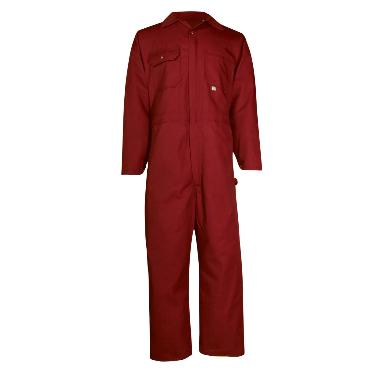 Red coveralls on a white background