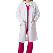 White lab coat on a white background