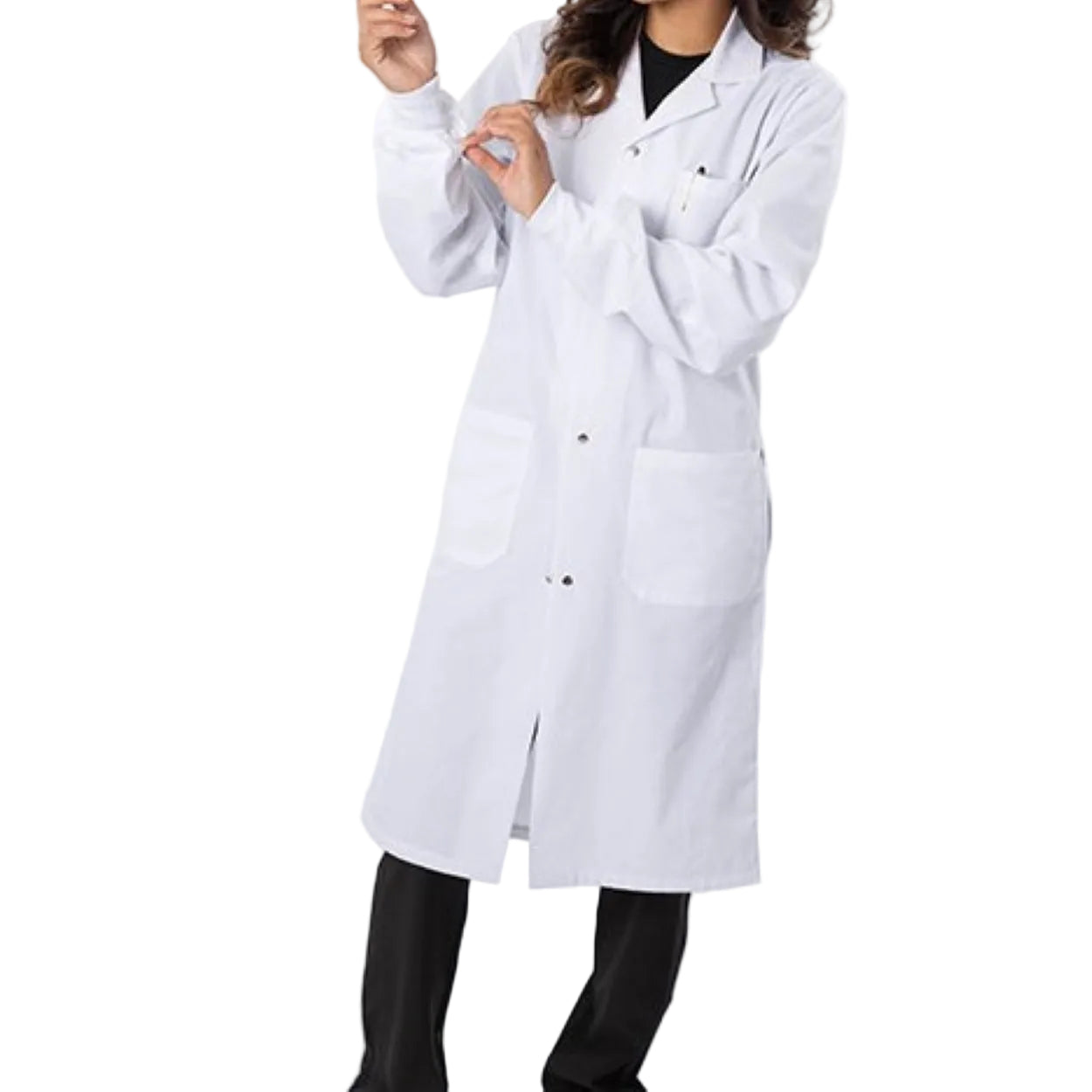 White lab coat on a white background