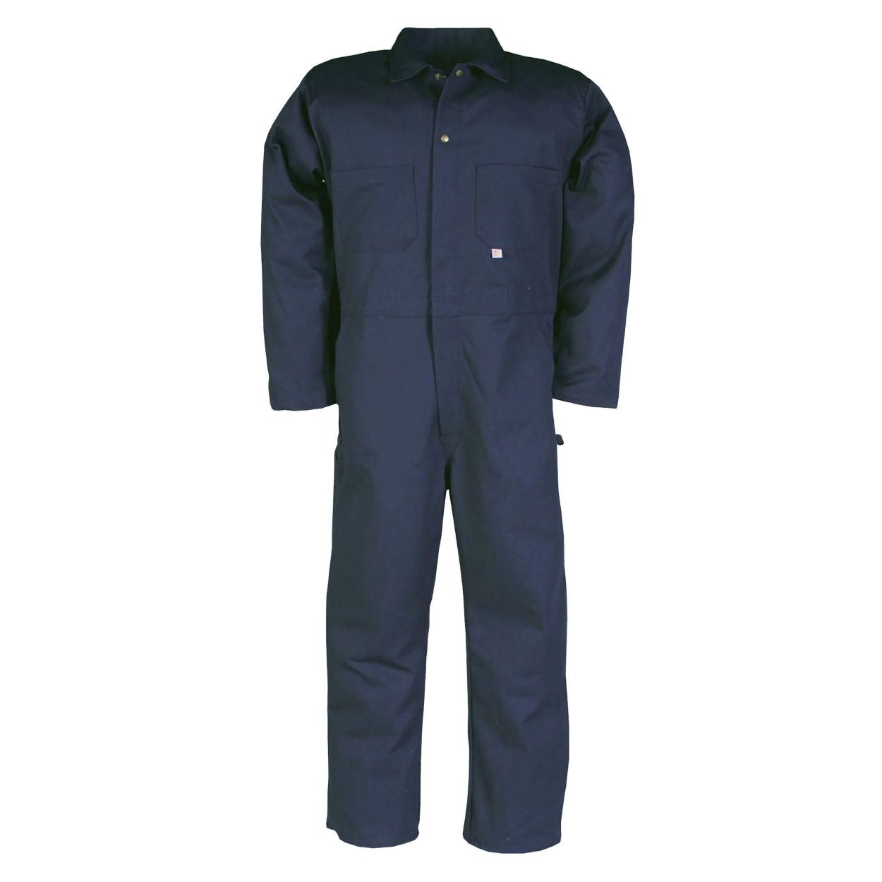 Navy coveralls on a white background