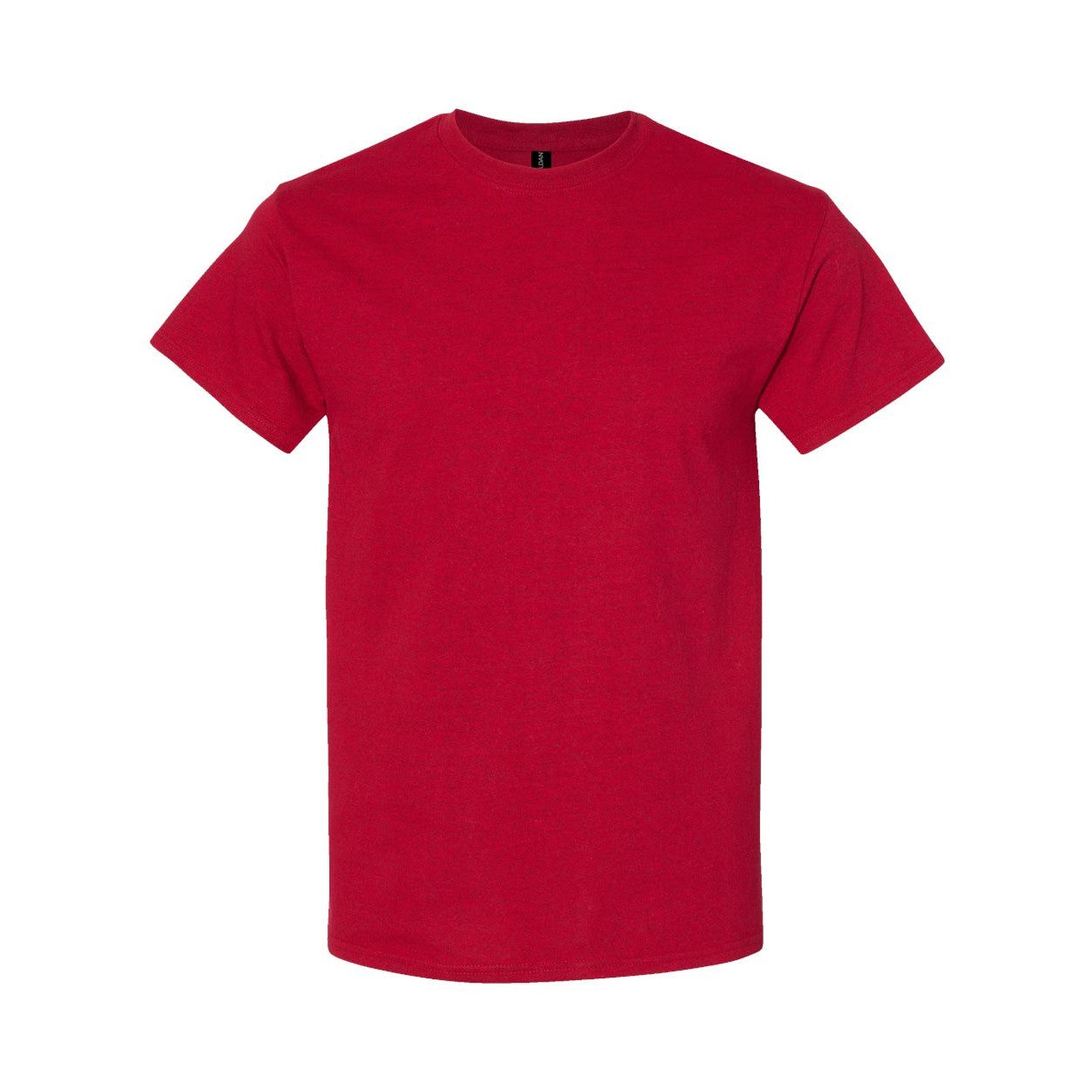 Antique cherry red t-shirt on a white background