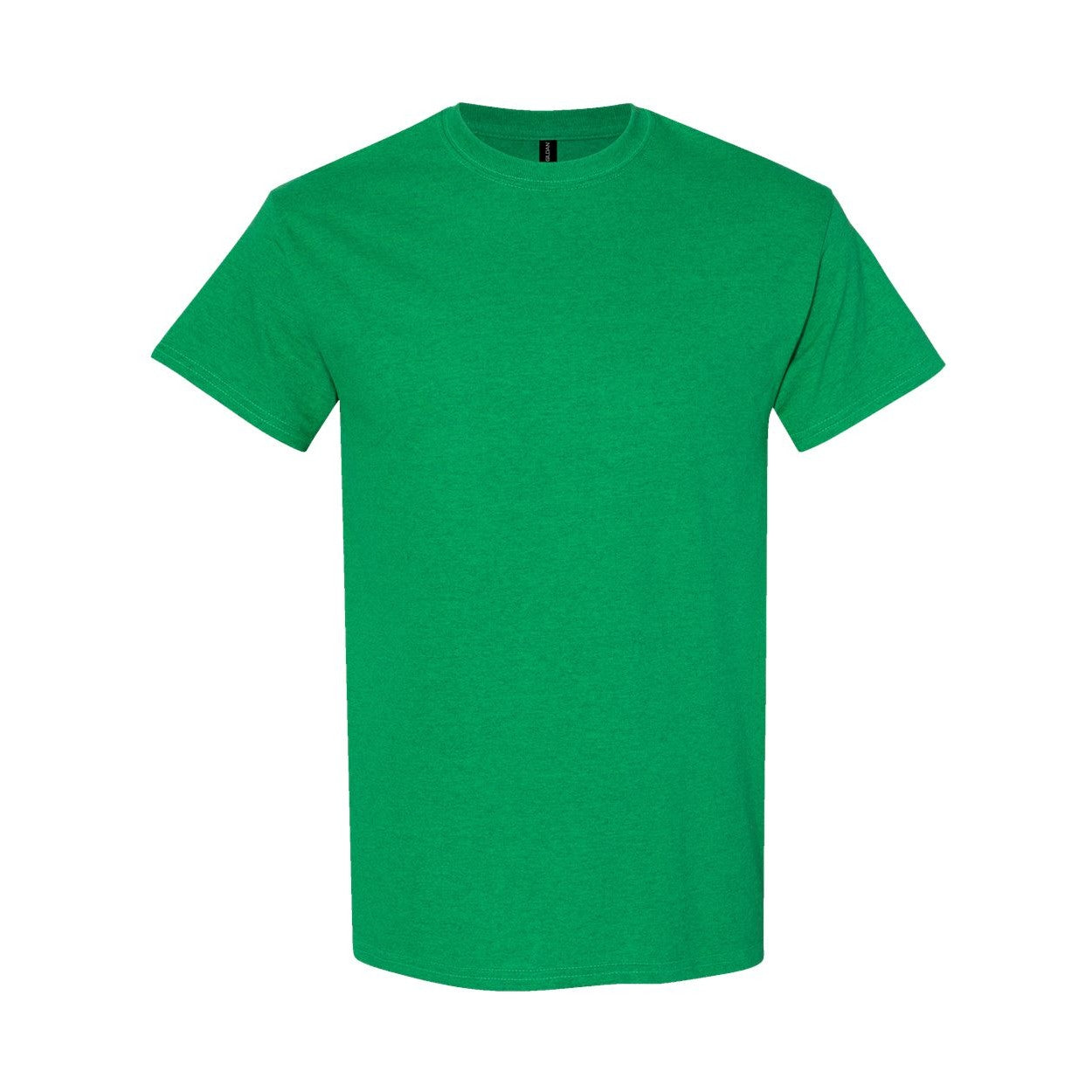 Antique irish green t-shirt on a white background
