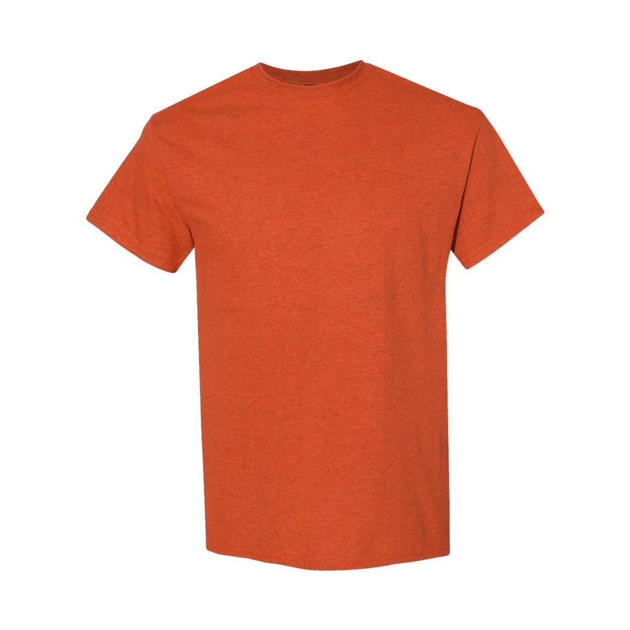 Antique orange t-shirt on a white background