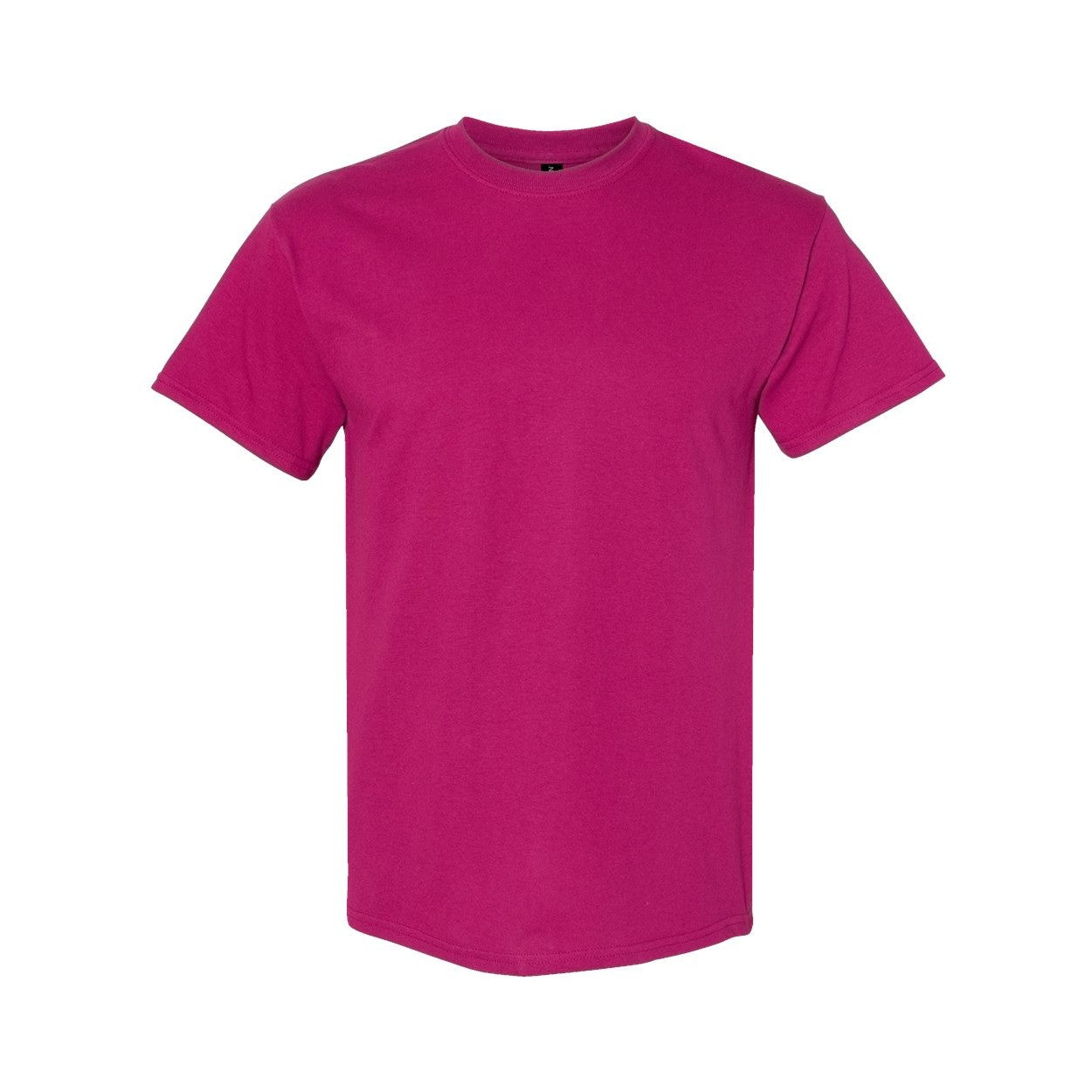 Berry pink t-shirt on a white background