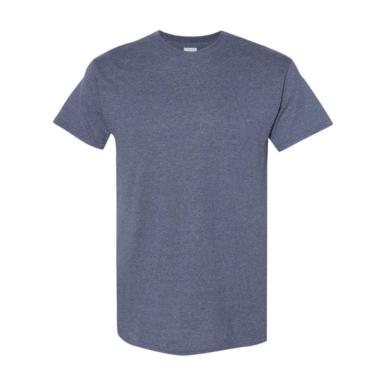 Heather navy t-shirt on a white background
