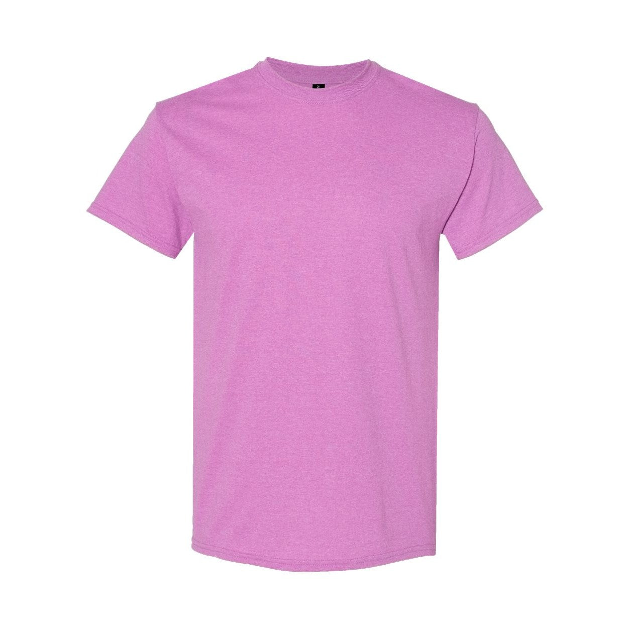 Heather radiant orchid pink t-shirt on a white background