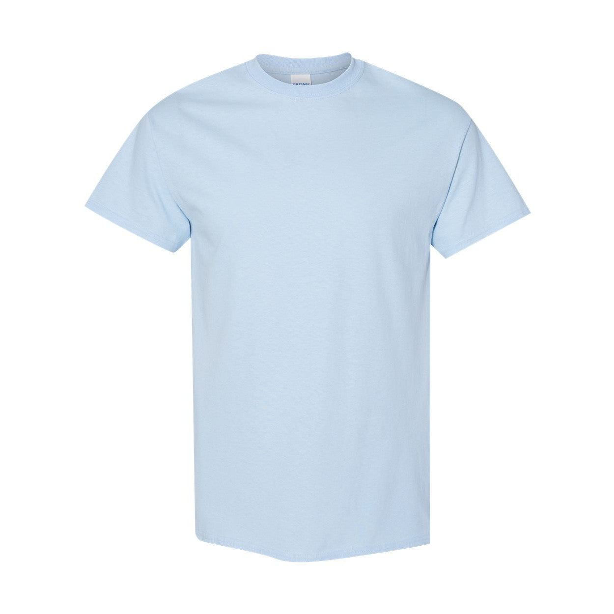 Light blue t-shirt on a white background