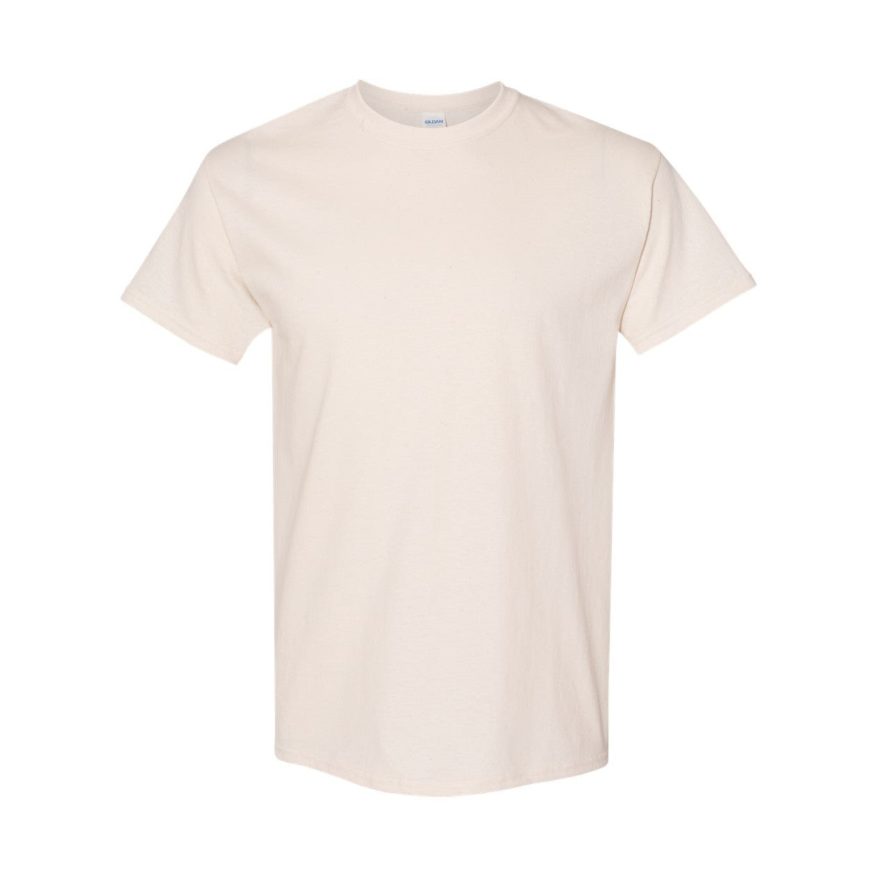 Natural beige t-shirt on a white background