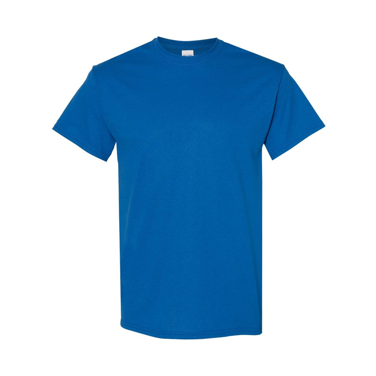 Neon blue t-shirt on a white background