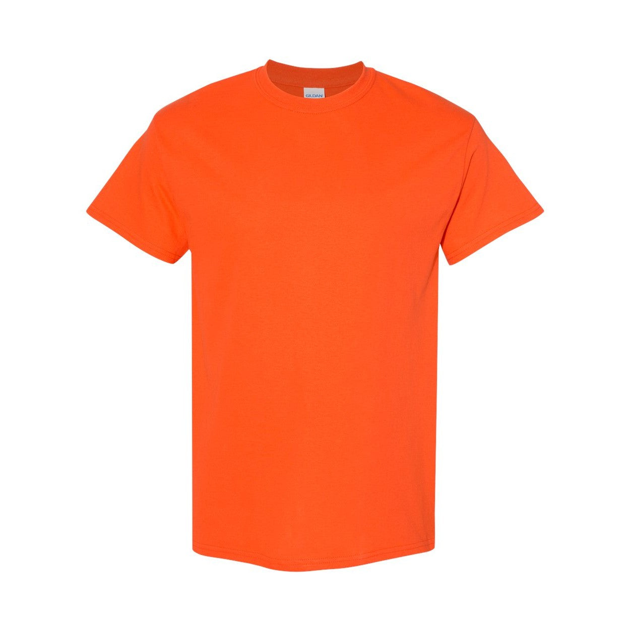 Orange t-shirt on a white background