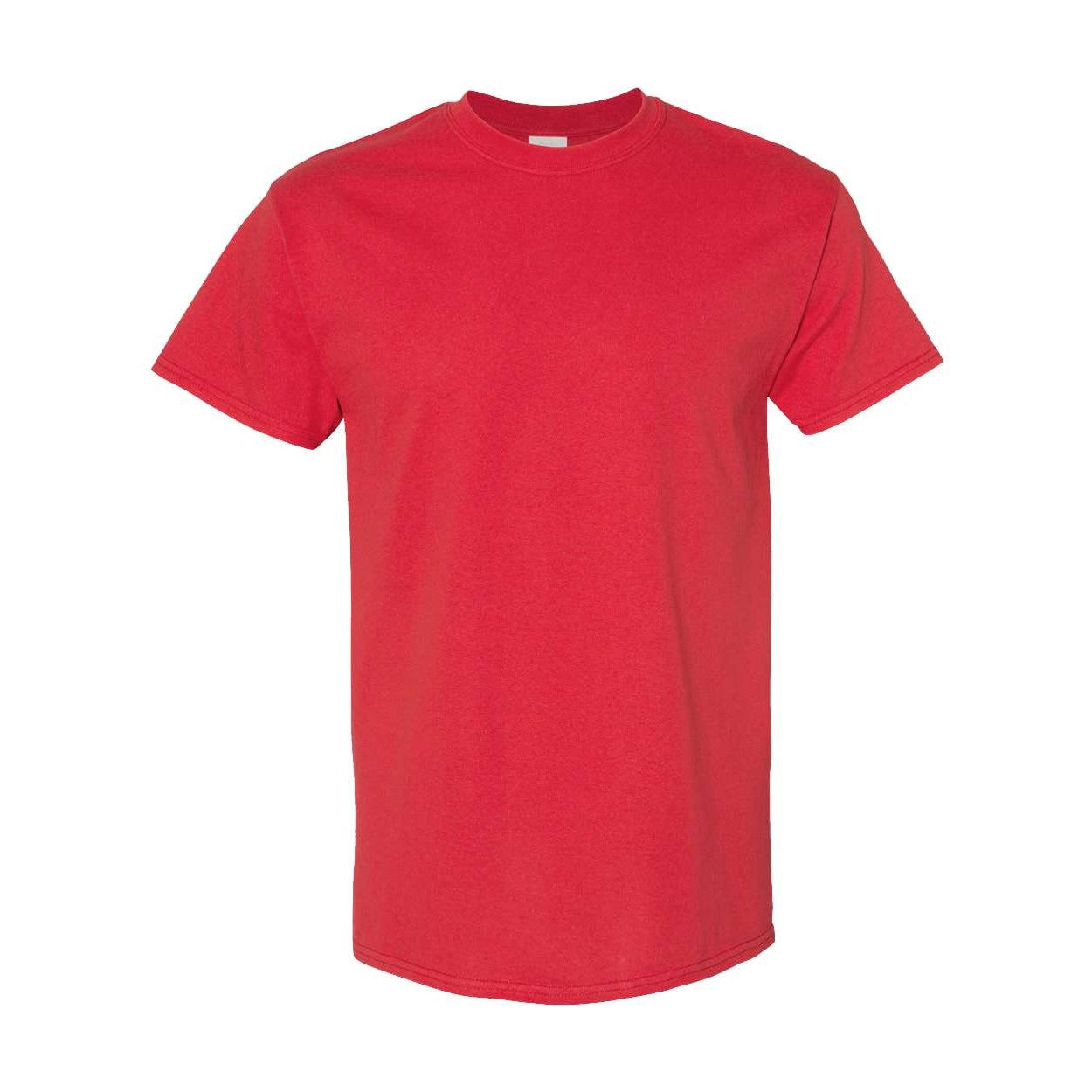 Red t-shirt on a white background
