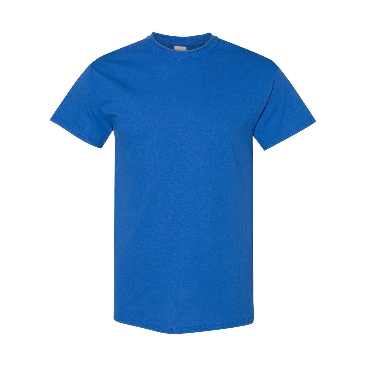 Royal blue t-shirt on a white background