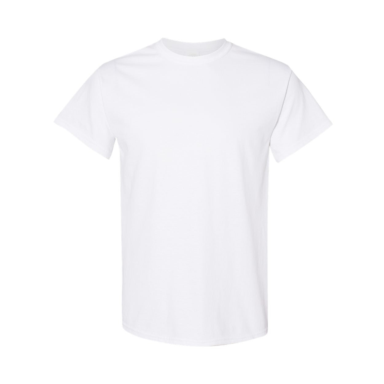 White t-shirt on a white background