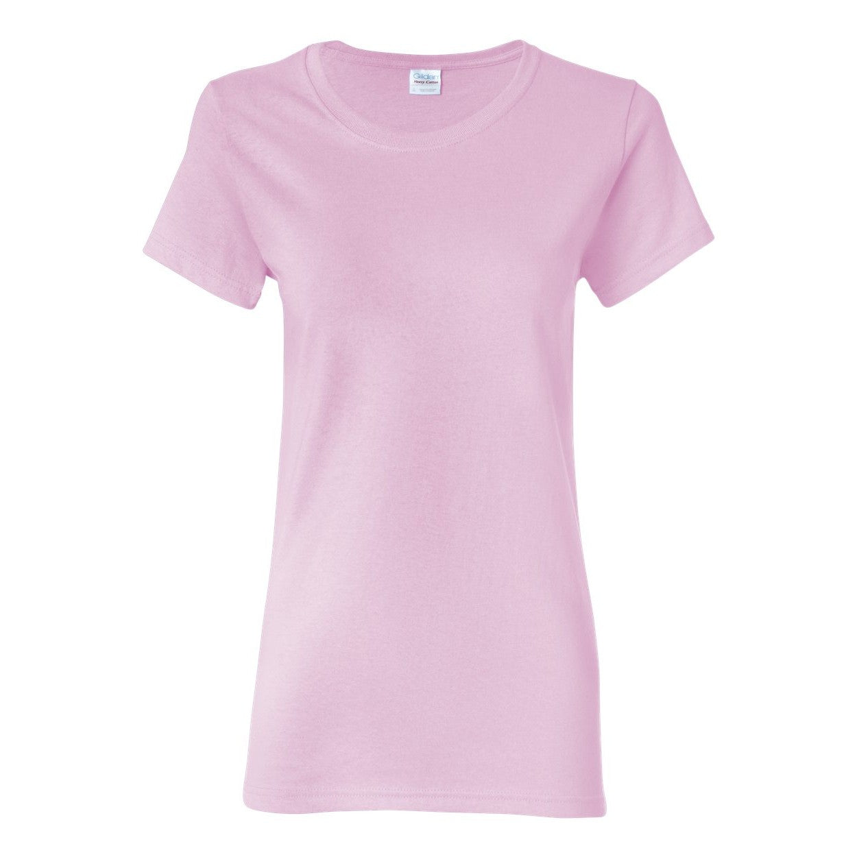 Light pink t-shirt on a white background