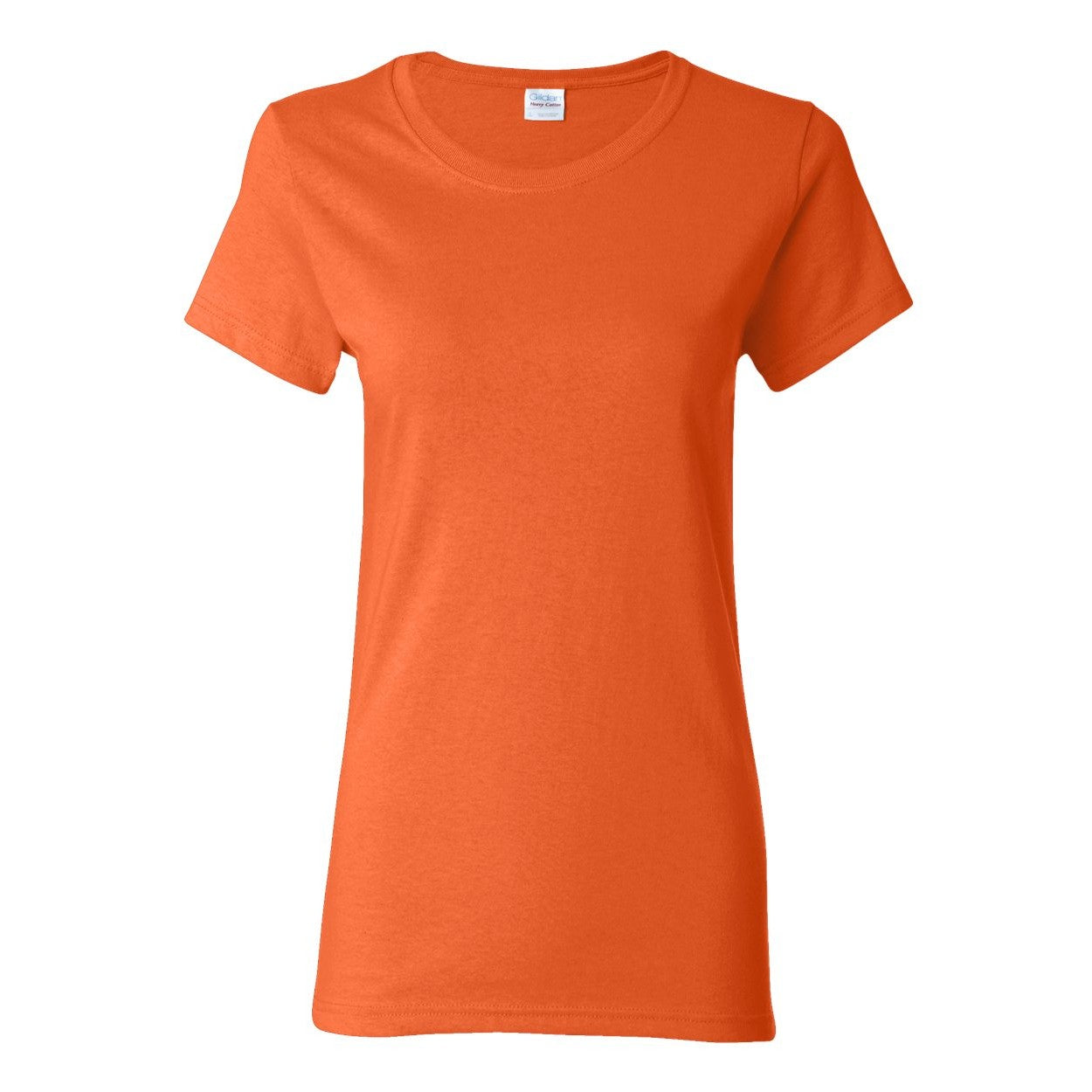 Orange t-shirt on a white background