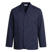 Navy counter coat on white background