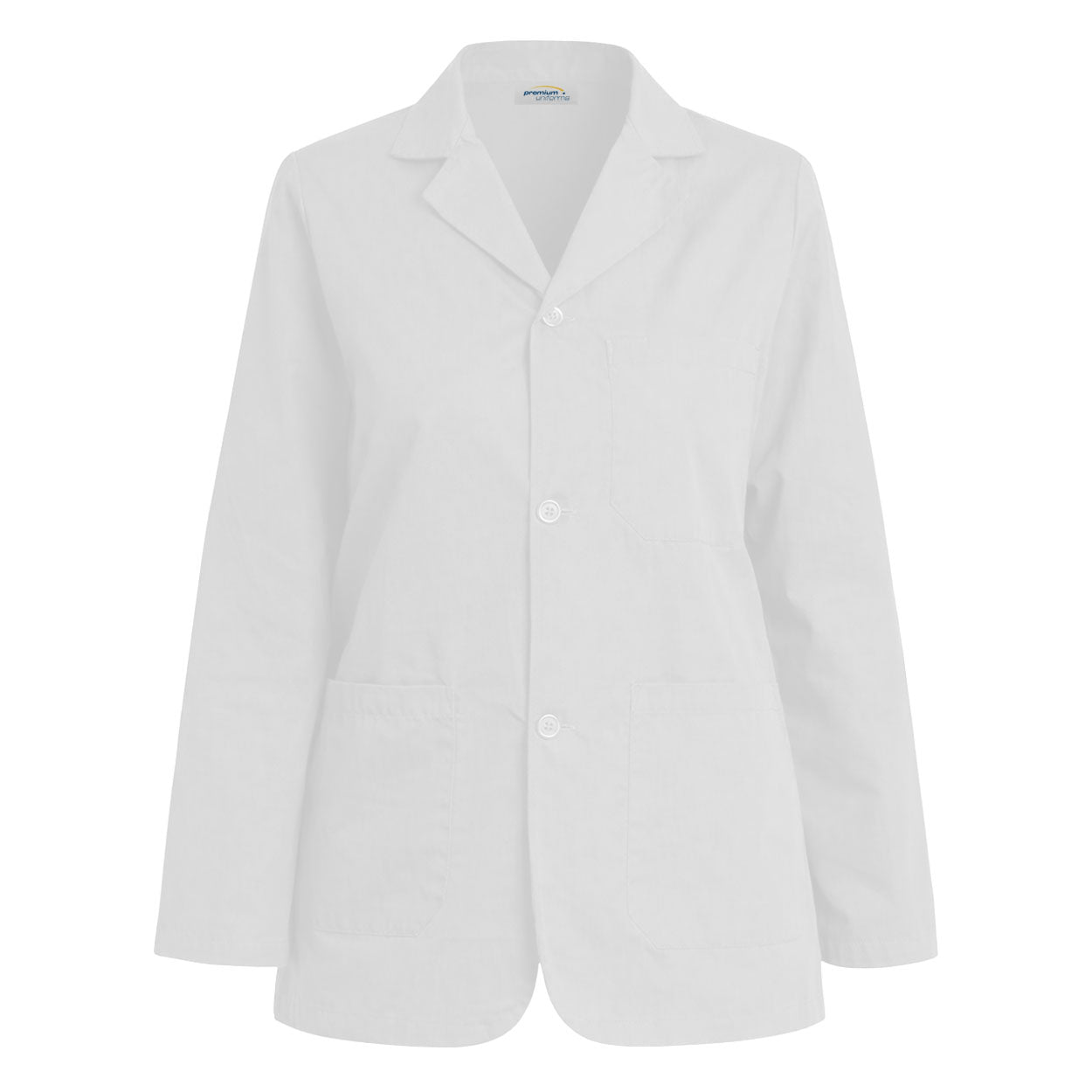 White counter coat on white background