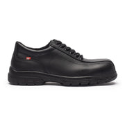 Black shoe on a white background