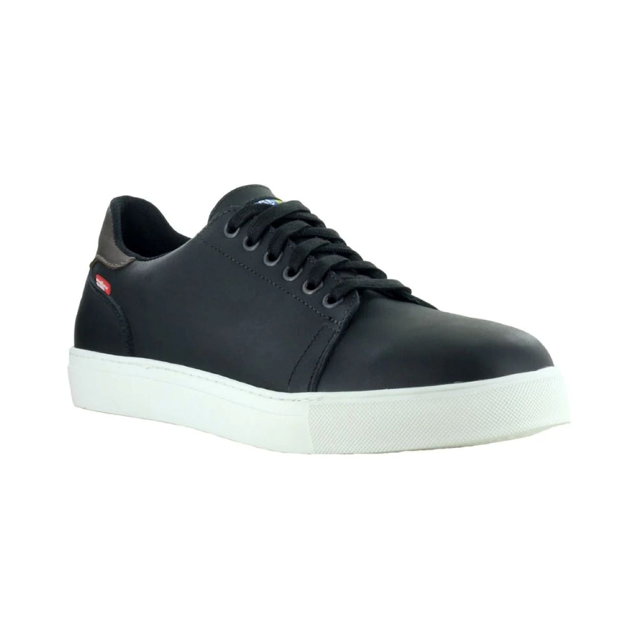 Black shoe on a white background