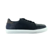 Black shoe on a white background