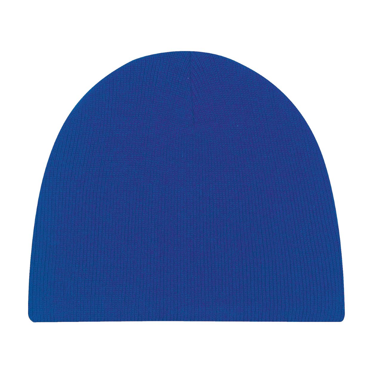 Royal blue tuque on a white background