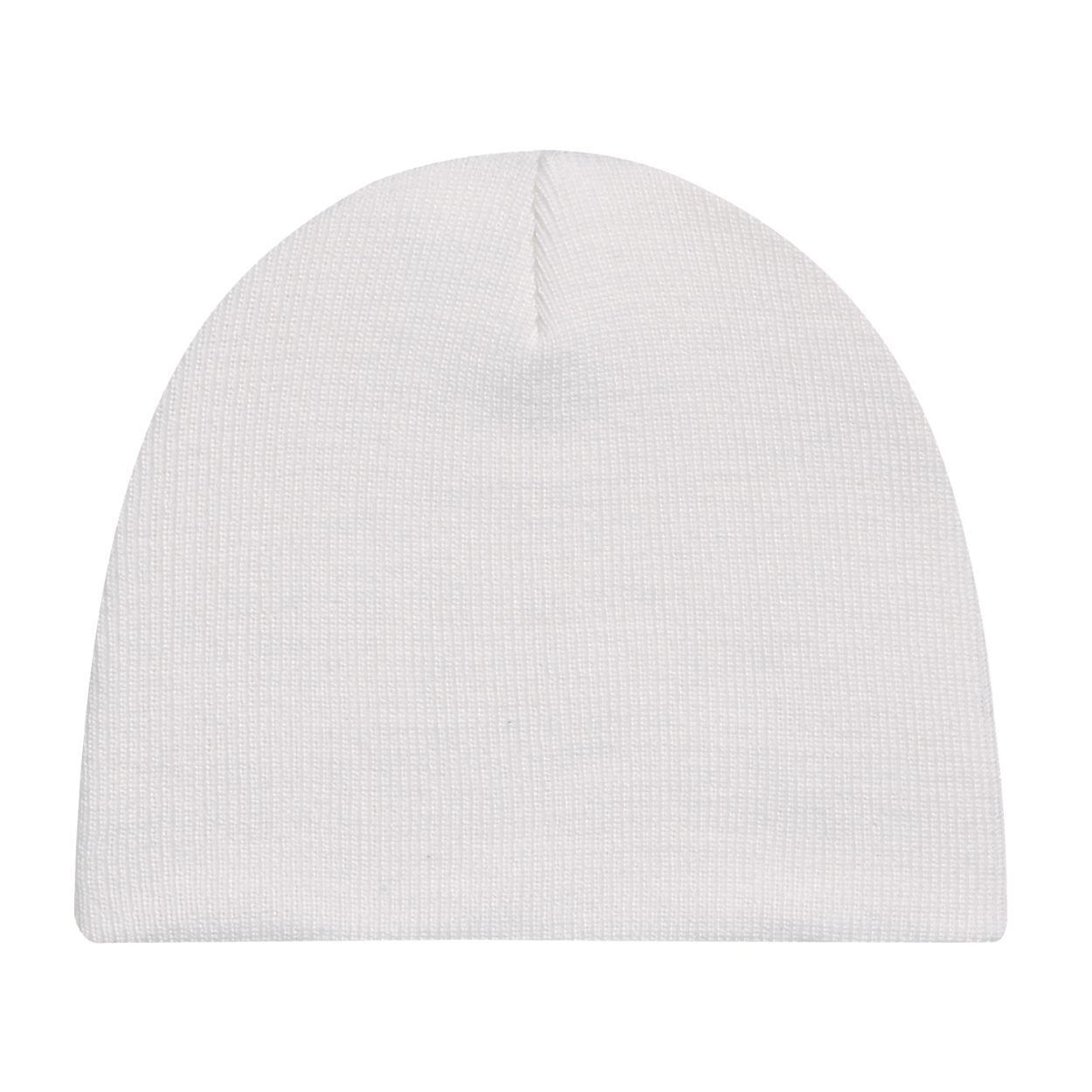 White tuque on a white background