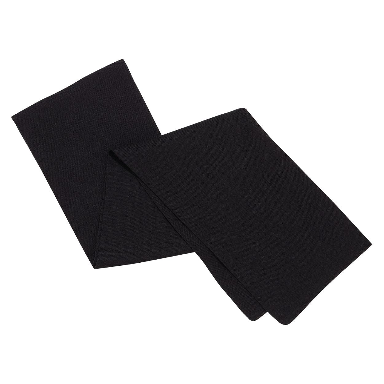 Black scarf on a white background