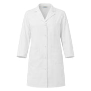 White ladies lab coat on white background
