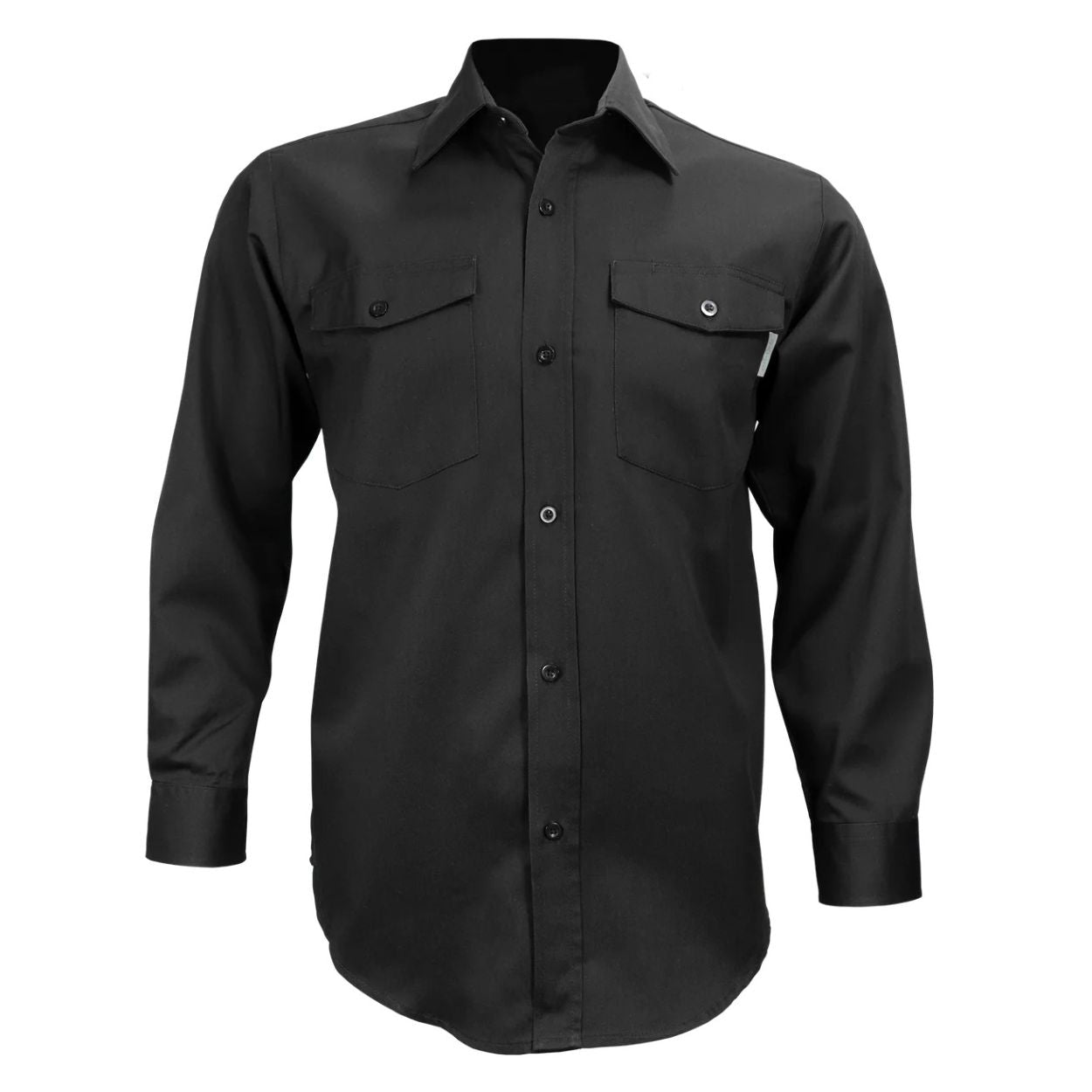 Black shirt on a white background