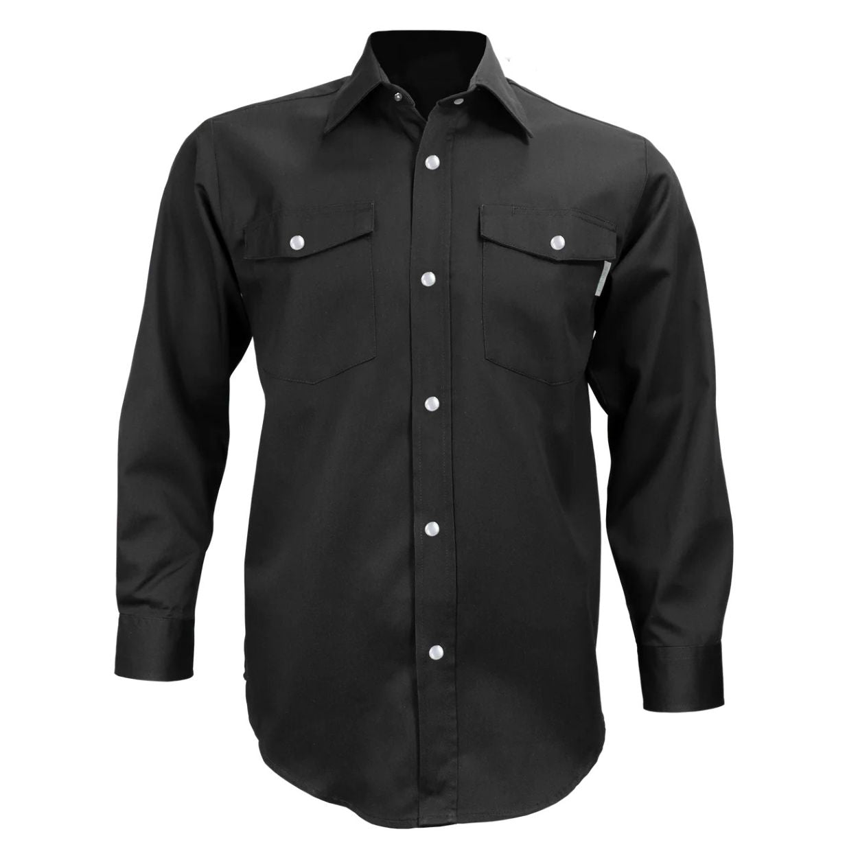 Black shirt on a white background