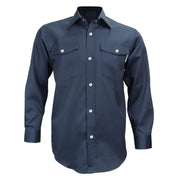 Navy shirt on a white background