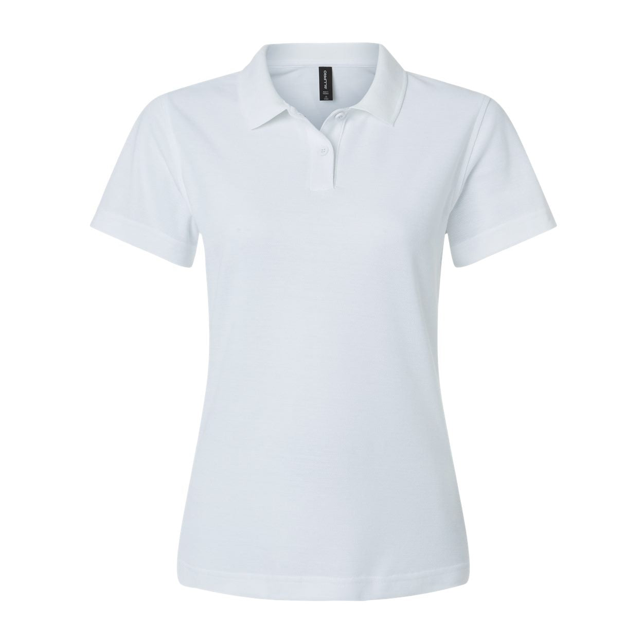 White polo shirt on a white background