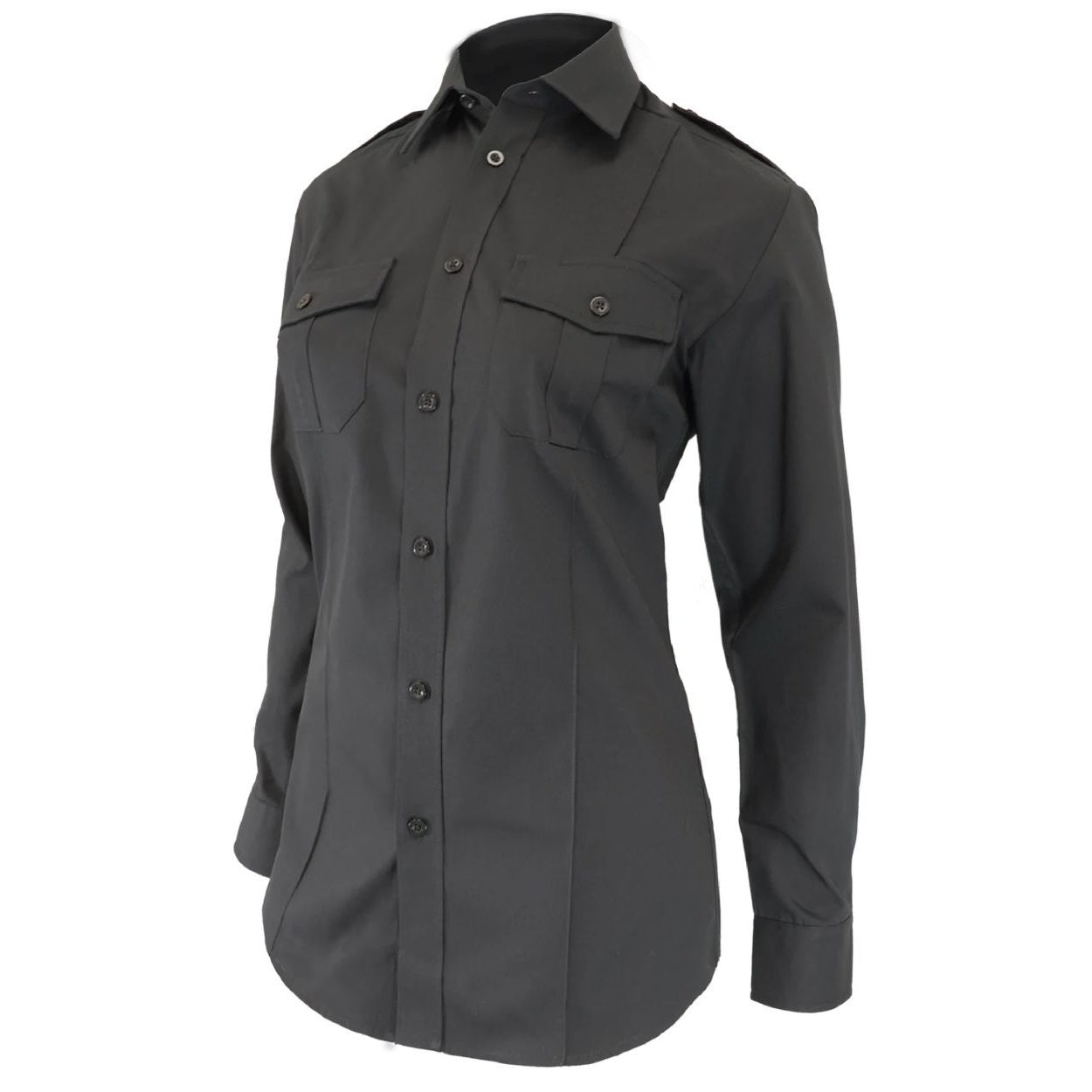 Black shirt on a white background