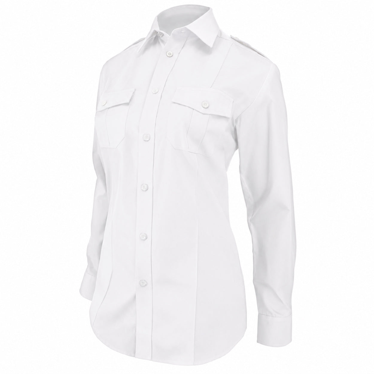 White military shirt on a white background