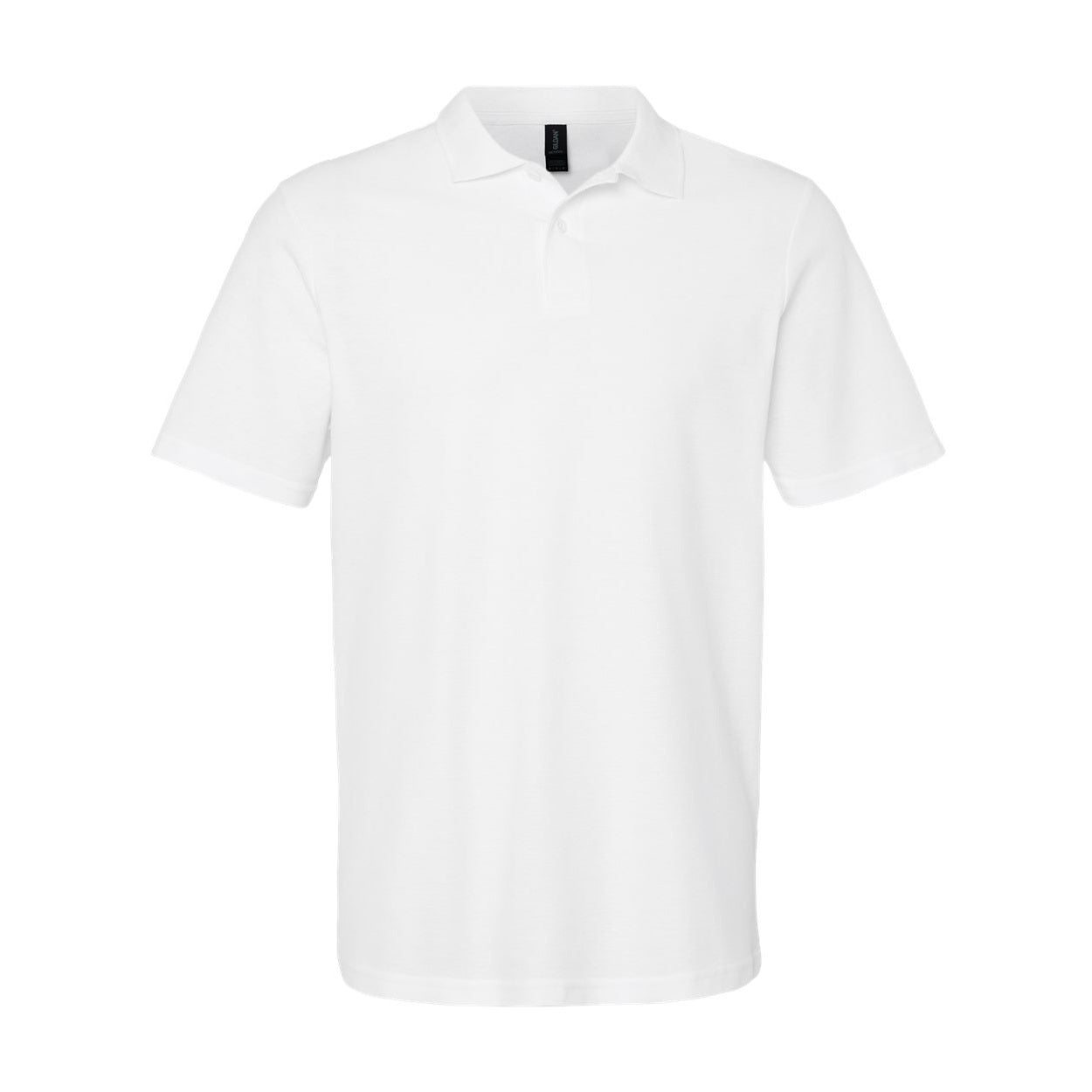 White polo shirt on a white background