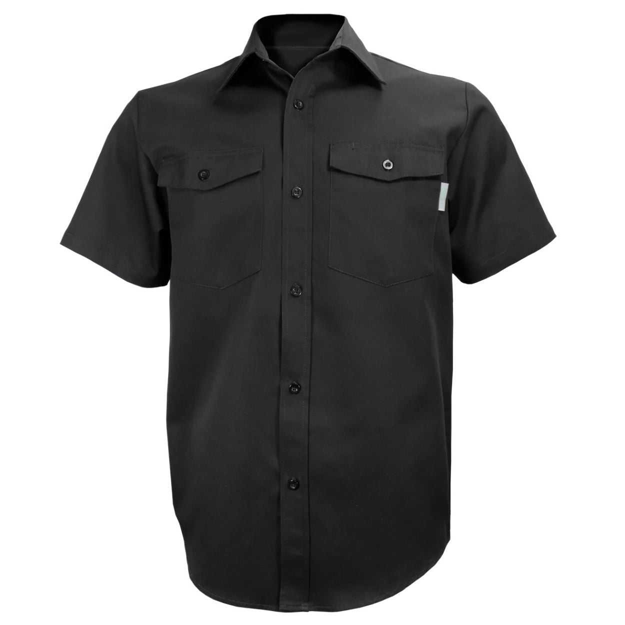 Black shirt on a white background
