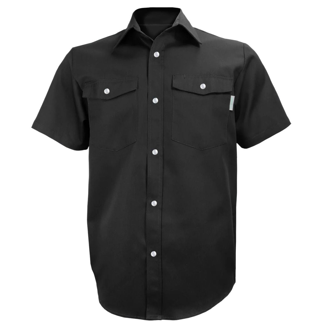 Black shirt on a white background