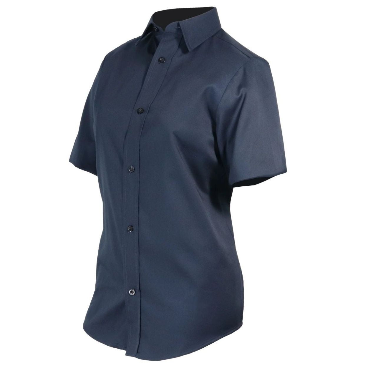 Navy shirt on a white background