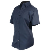 Navy shirt on a white background