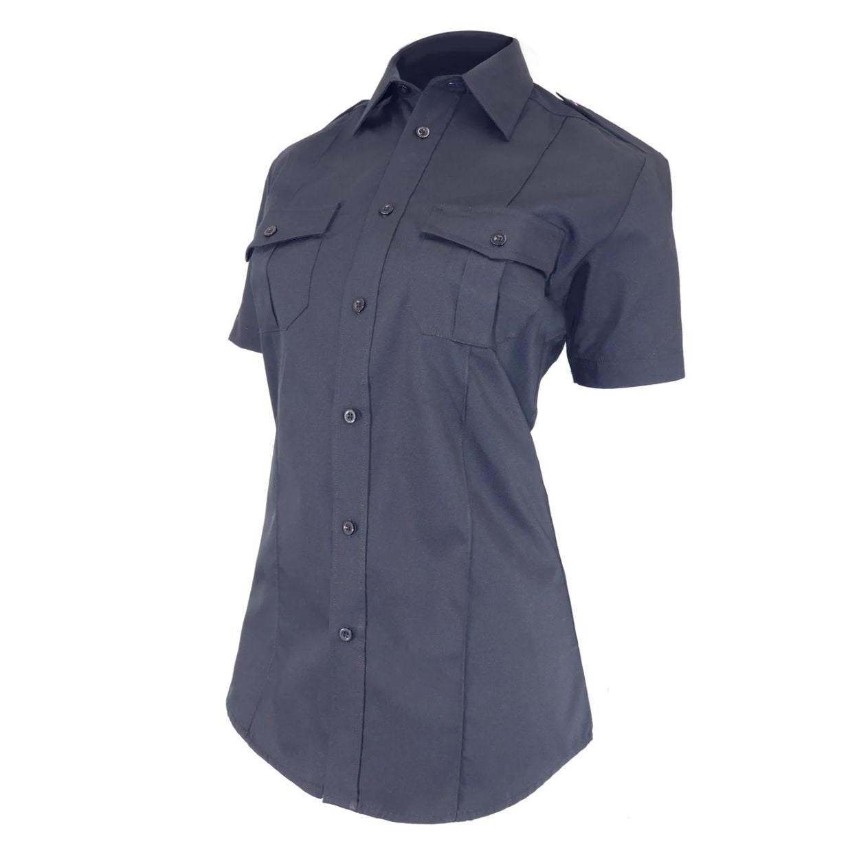 Blue-black shirt on a white background