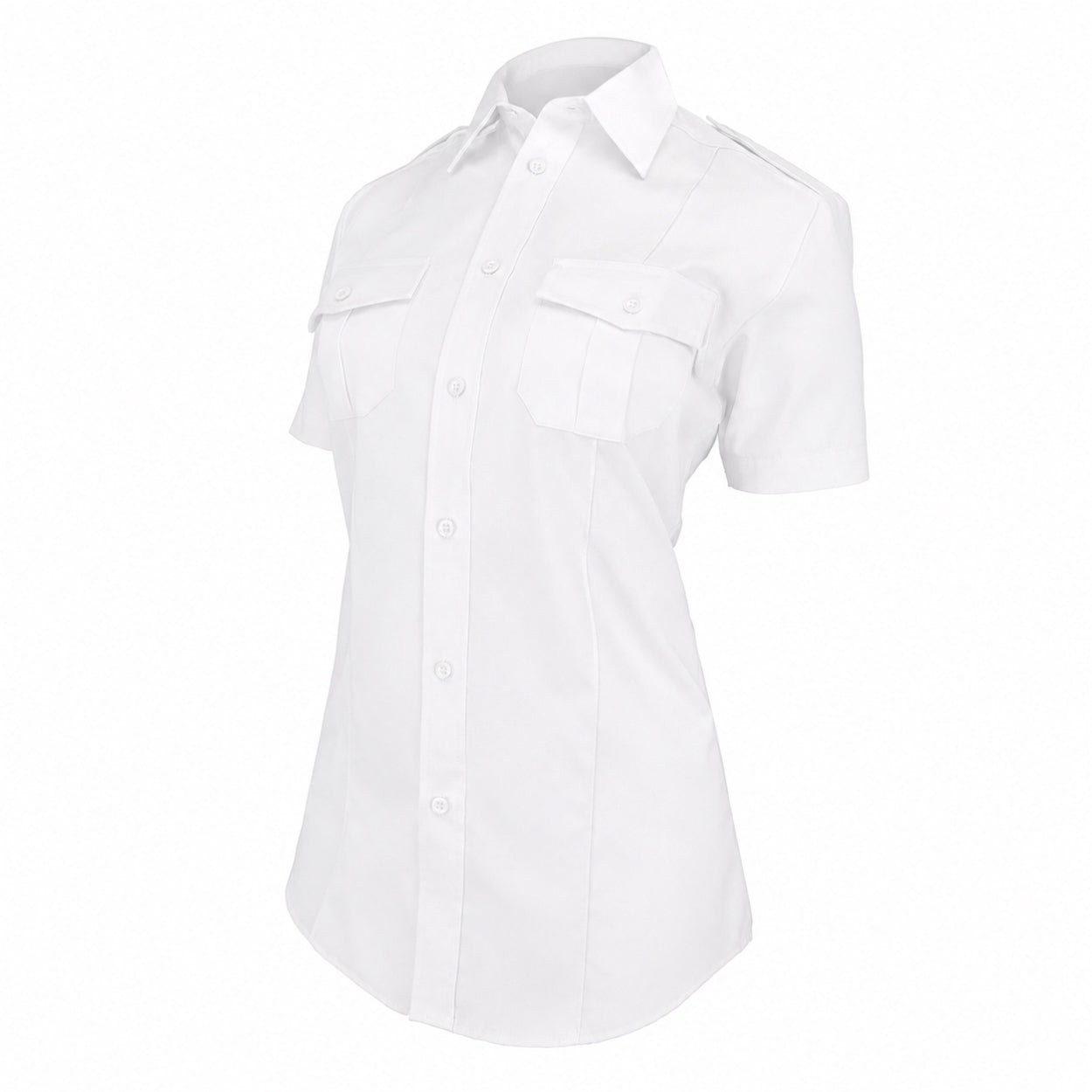 White military shirt on a white background