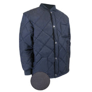 Navy refrigeration jacket on a white background
