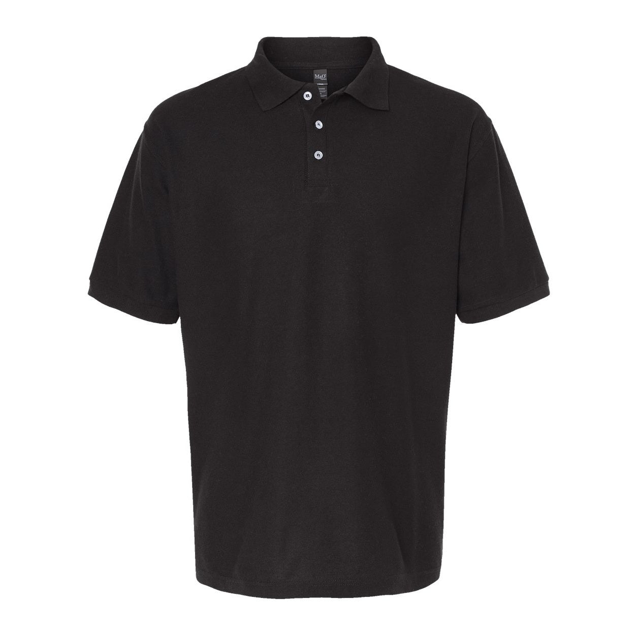 Fine black polo shirt on a white background