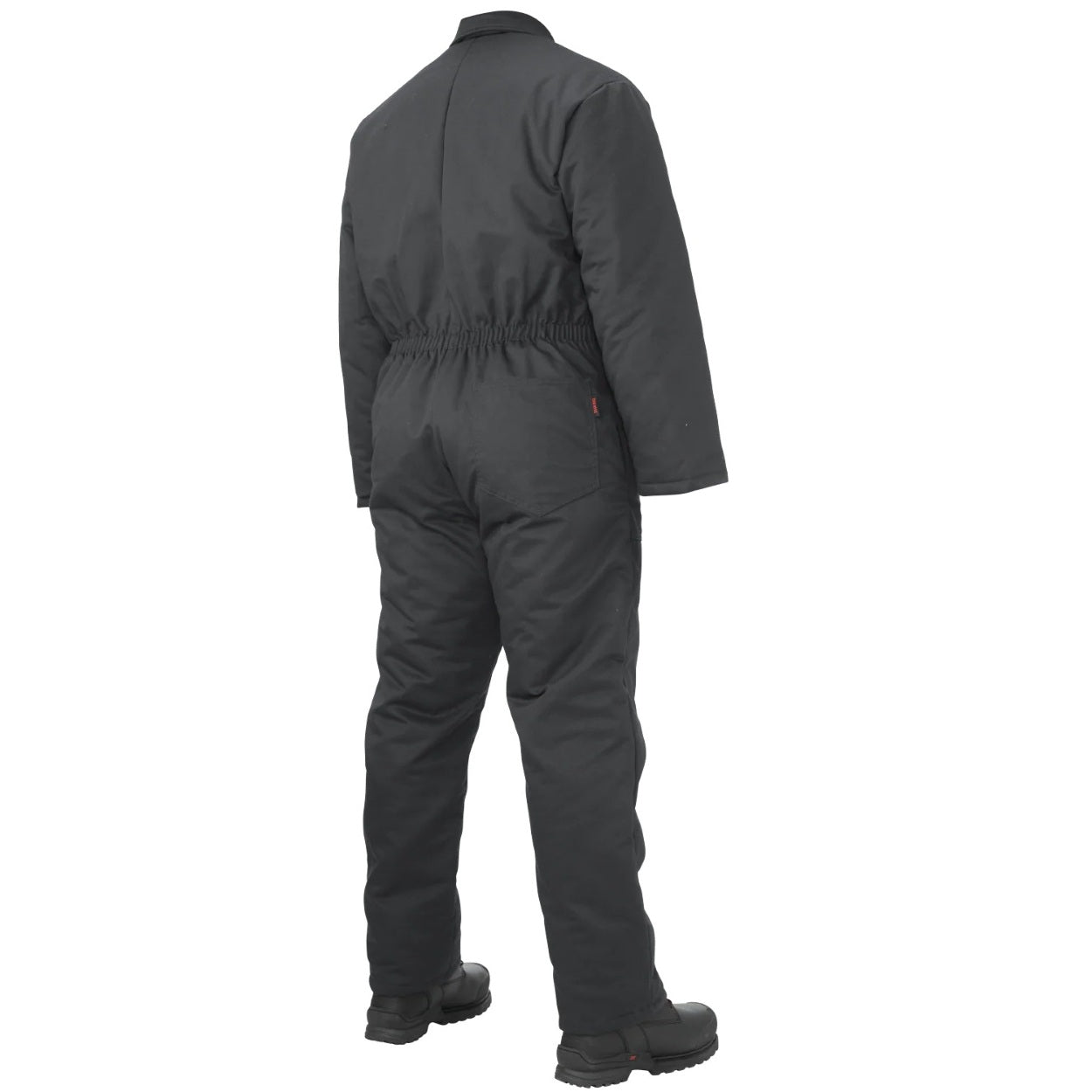 Black coveralls on a white background