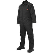 Black coveralls on a white background